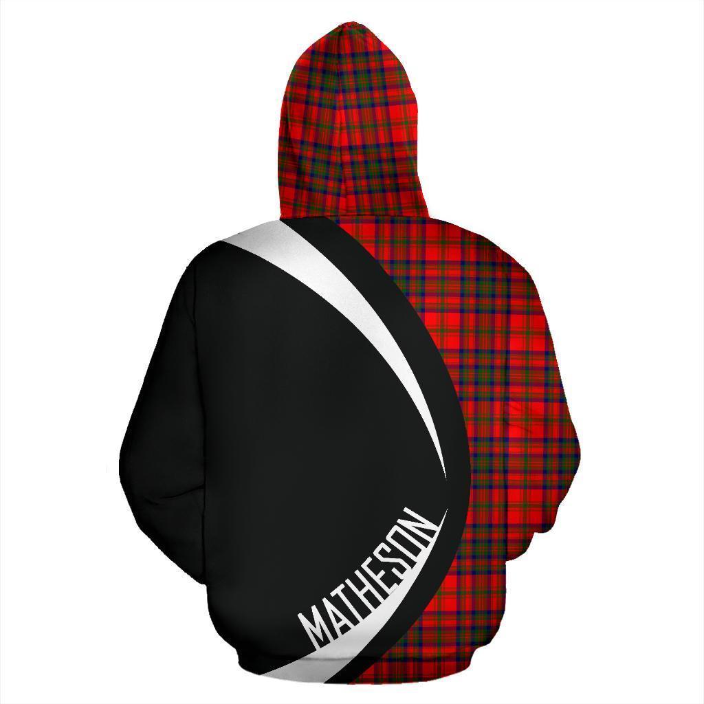 Matheson Modern Tartan Crest Zipper Hoodie - Circle Style