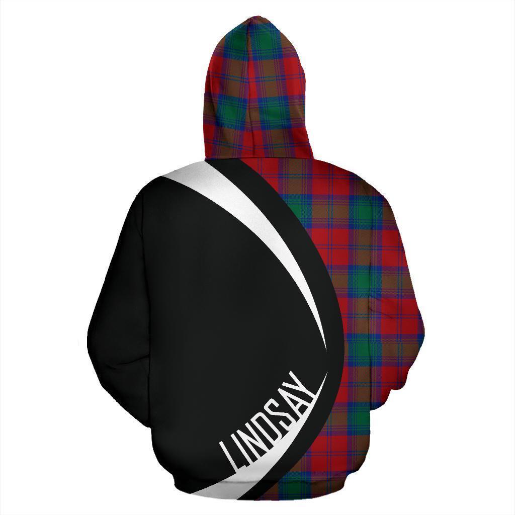 Lindsay Modern Tartan Crest Hoodie - Circle Style