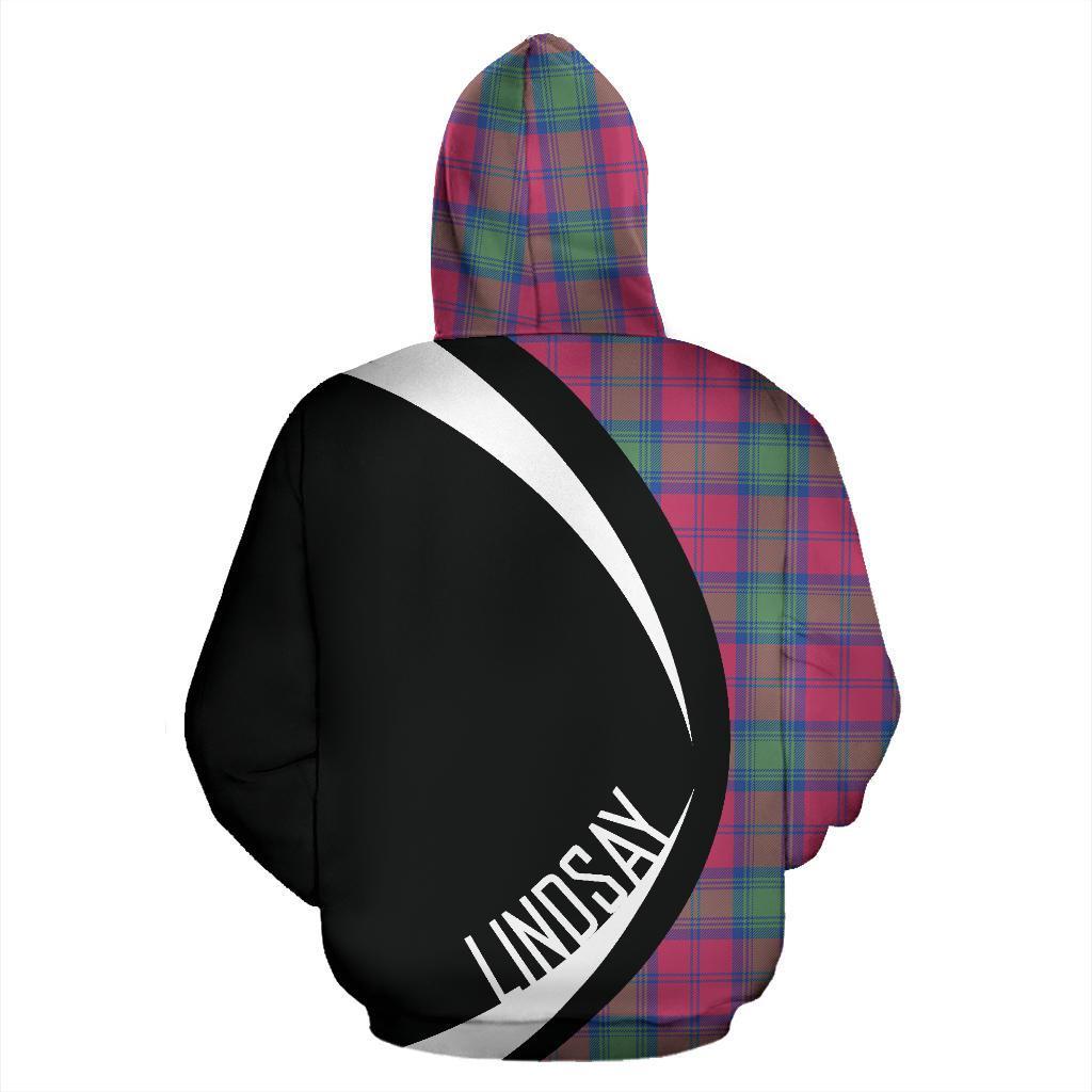 Lindsay Ancient Tartan Crest Hoodie - Circle Style