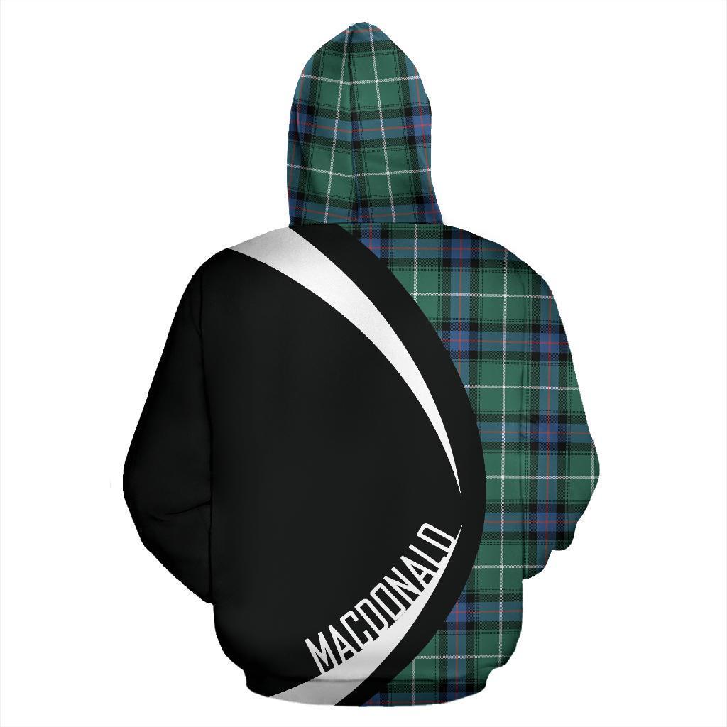 MacDonald of the Isles Hunting Ancient Tartan Crest Zipper Hoodie - Circle Style