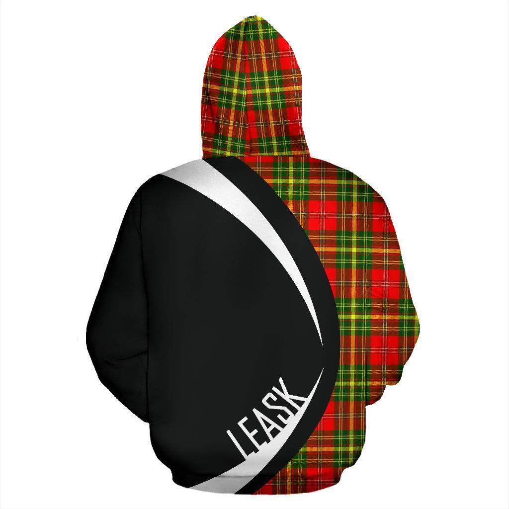 Leask Tartan Crest Hoodie - Circle Style