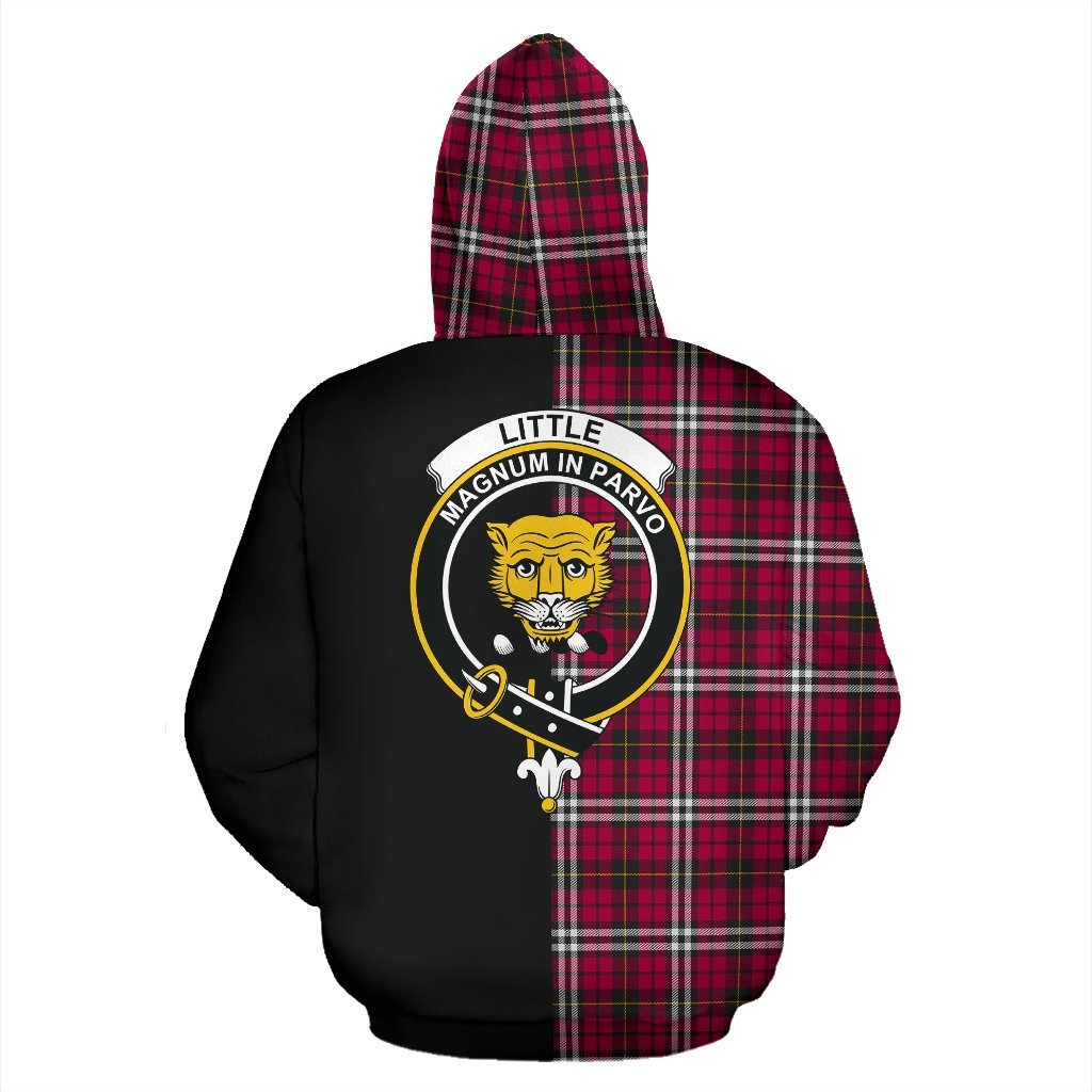 Little Tartan Crest Zipper Hoodie - Half Of Me Style