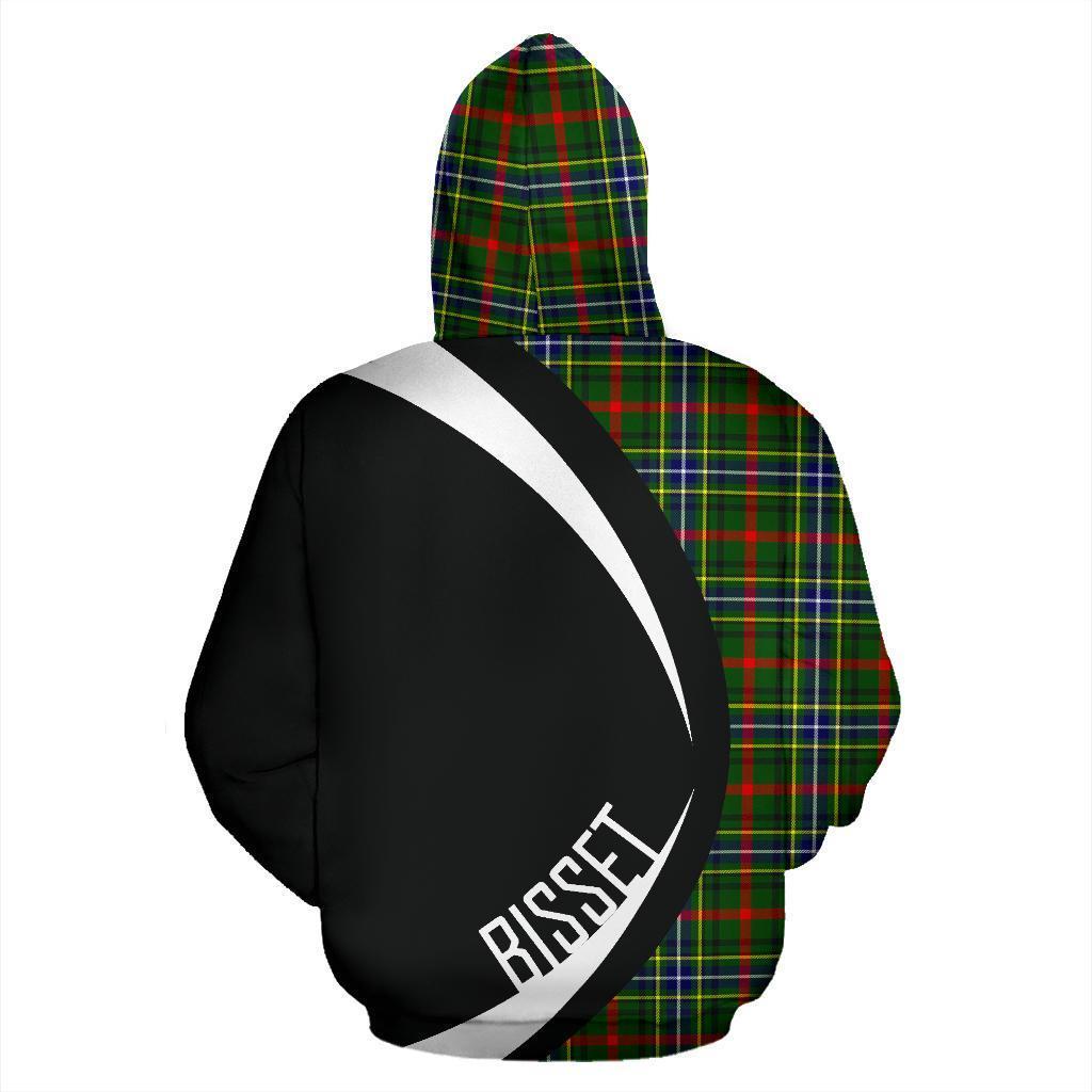 Bisset Tartan Crest Zipper Hoodie - Circle Style