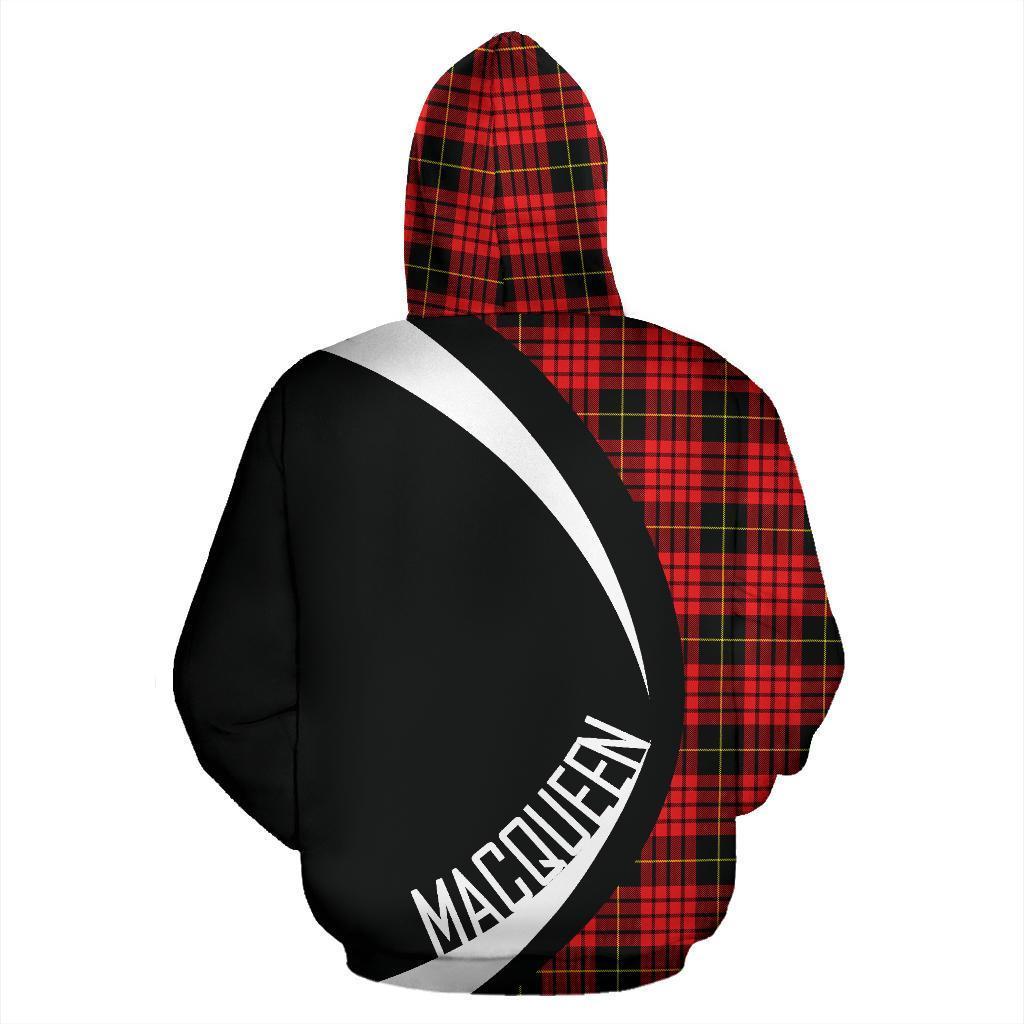 MacQueen Modern Tartan Crest Hoodie - Circle Style