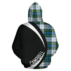 Campbell Dress Ancient Tartan Crest Hoodie - Circle Style