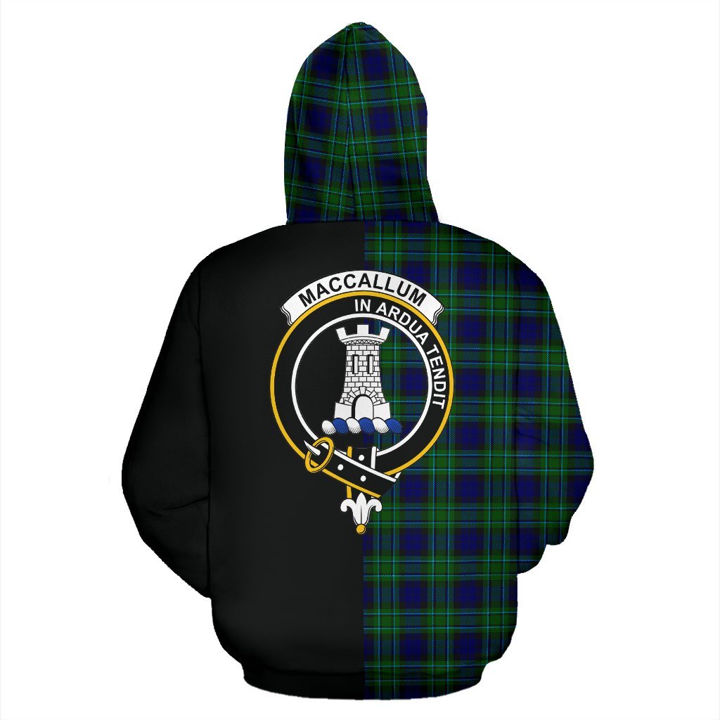 MacCallum Tartan Crest Zipper Hoodie - Half Of Me Style