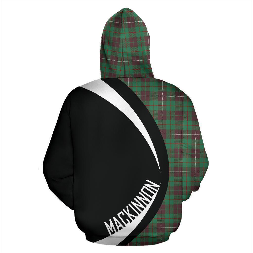 MacKinnon Hunting Ancient Tartan Crest Zipper Hoodie - Circle Style