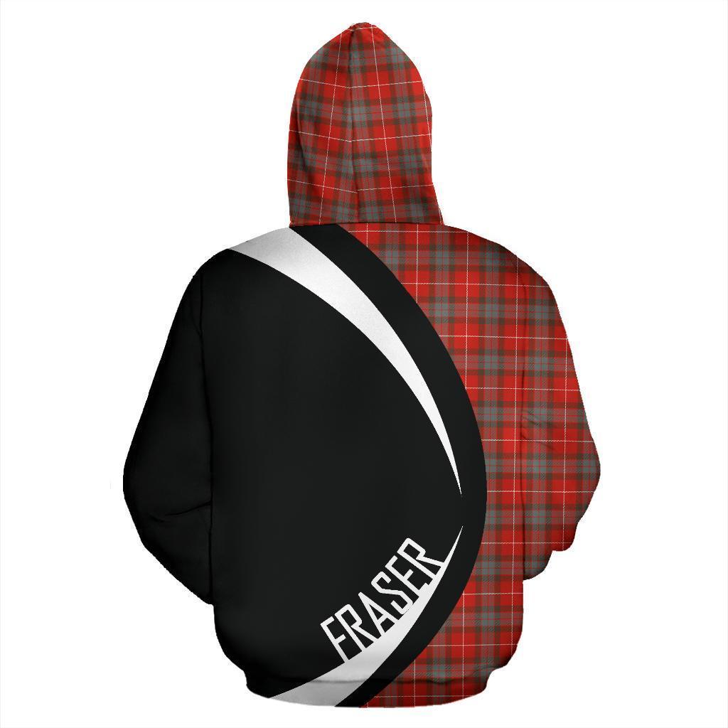 Fraser Weathered Tartan Crest Hoodie - Circle Style