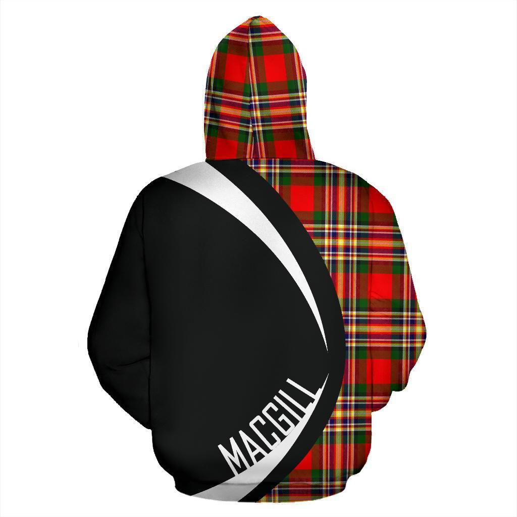 MacGill Modern Tartan Crest Zipper Hoodie - Circle Style