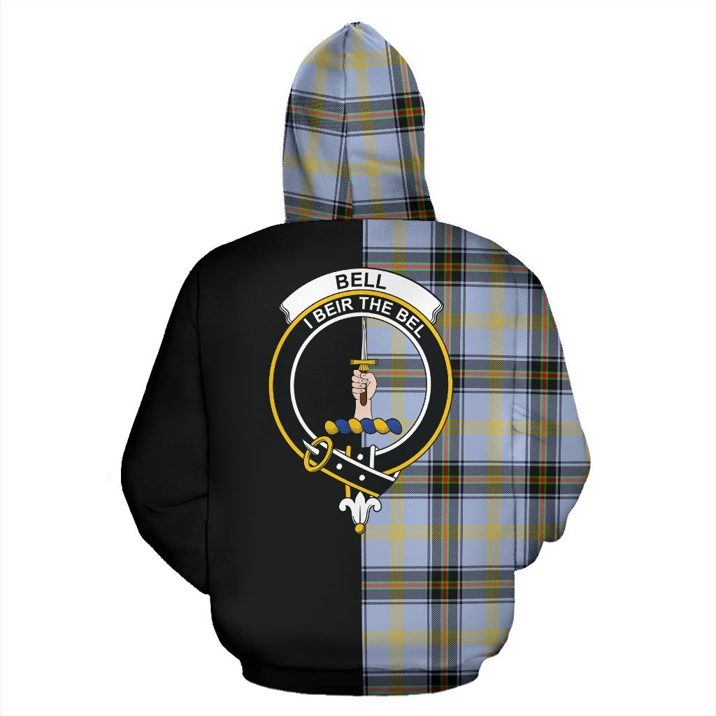 Bell of the Borders Tartan Crest Zipper Hoodie - Half Of Me Style