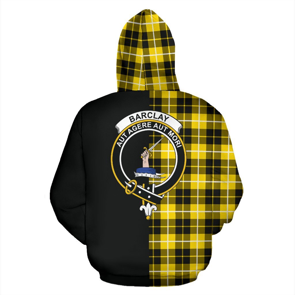 Barclay Dress Modern Tartan Crest Zipper Hoodie - Half Of Me Style