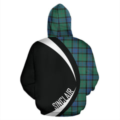 Sinclair Hunting Ancient Tartan Crest Hoodie - Circle Style