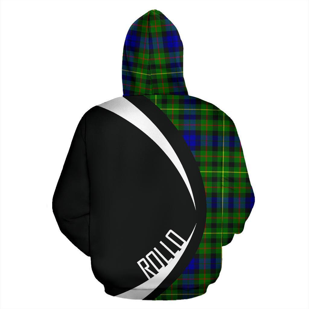 Rollo Modern Tartan Crest Zipper Hoodie - Circle Style