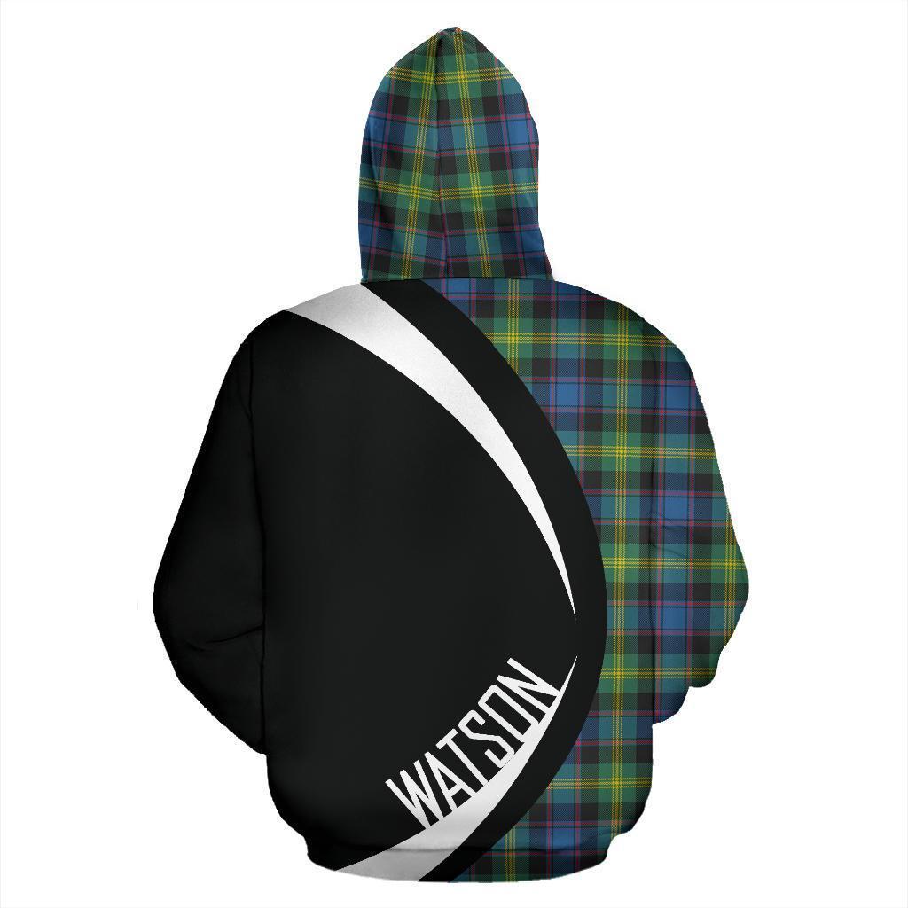 Watson Ancient Tartan Crest Zipper Hoodie - Circle Style