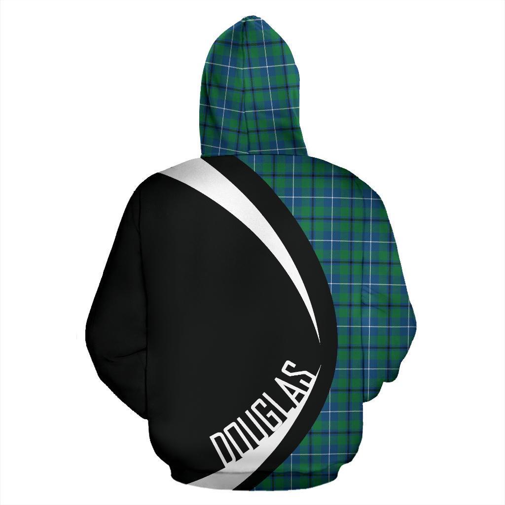 Douglas Ancient Tartan Crest Hoodie - Circle Style