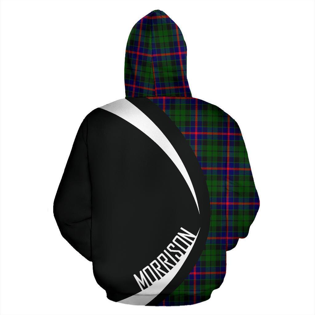 Morrison Modern Tartan Crest Zipper Hoodie - Circle Style