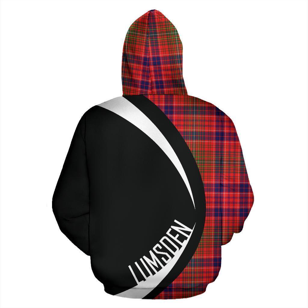 Lumsden Modern Tartan Crest Hoodie - Circle Style