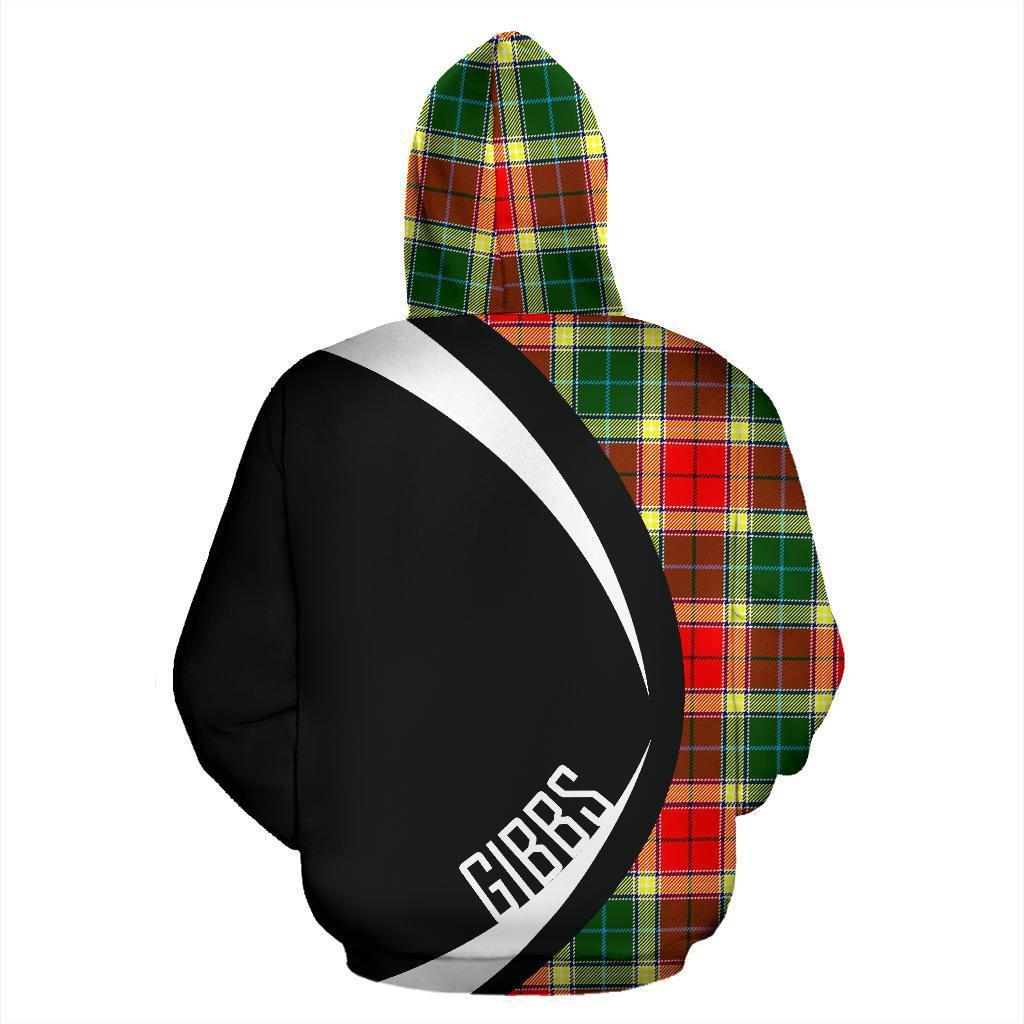 Gibbs Tartan Crest Zipper Hoodie - Circle Style