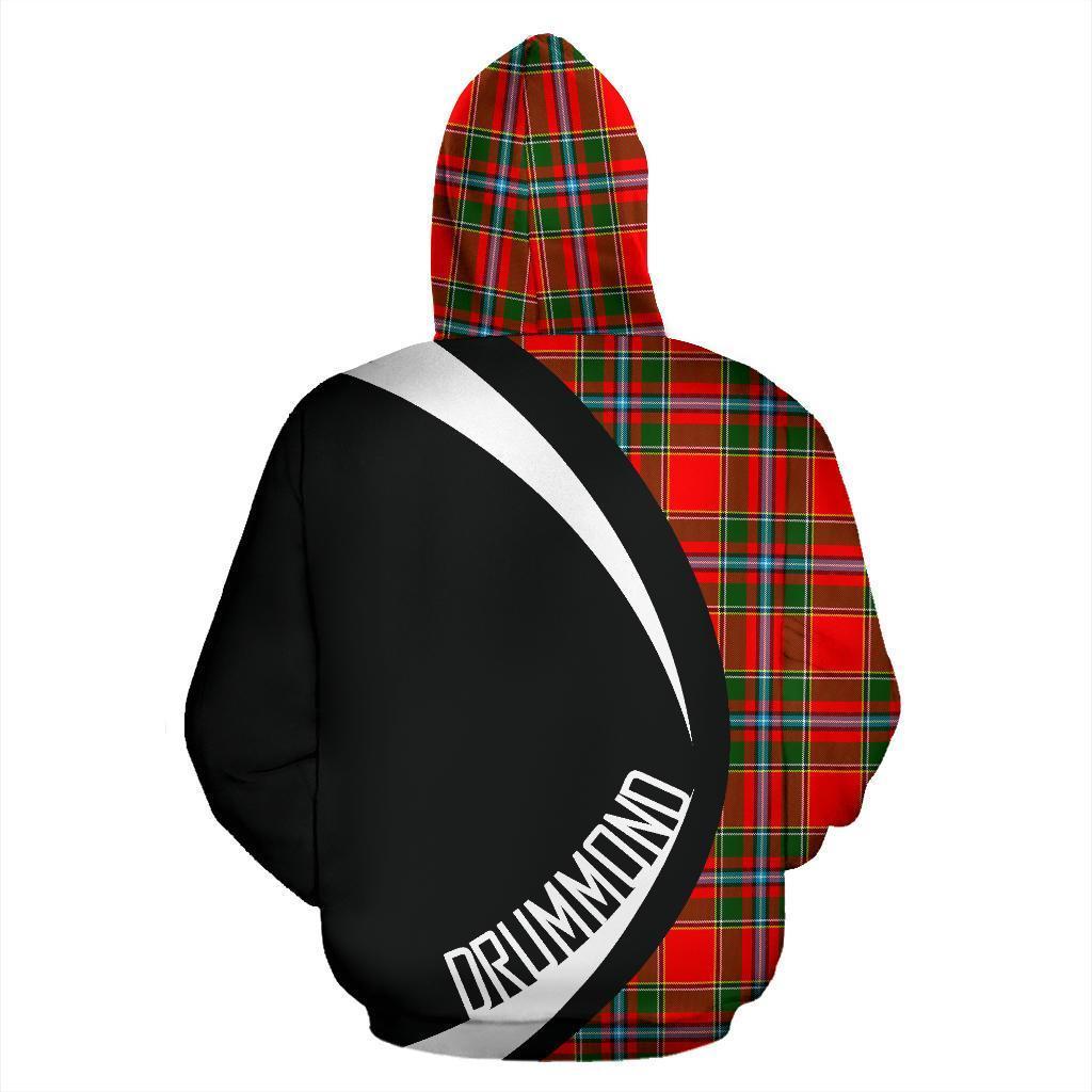 Drummond of Perth Tartan Crest Hoodie - Circle Style