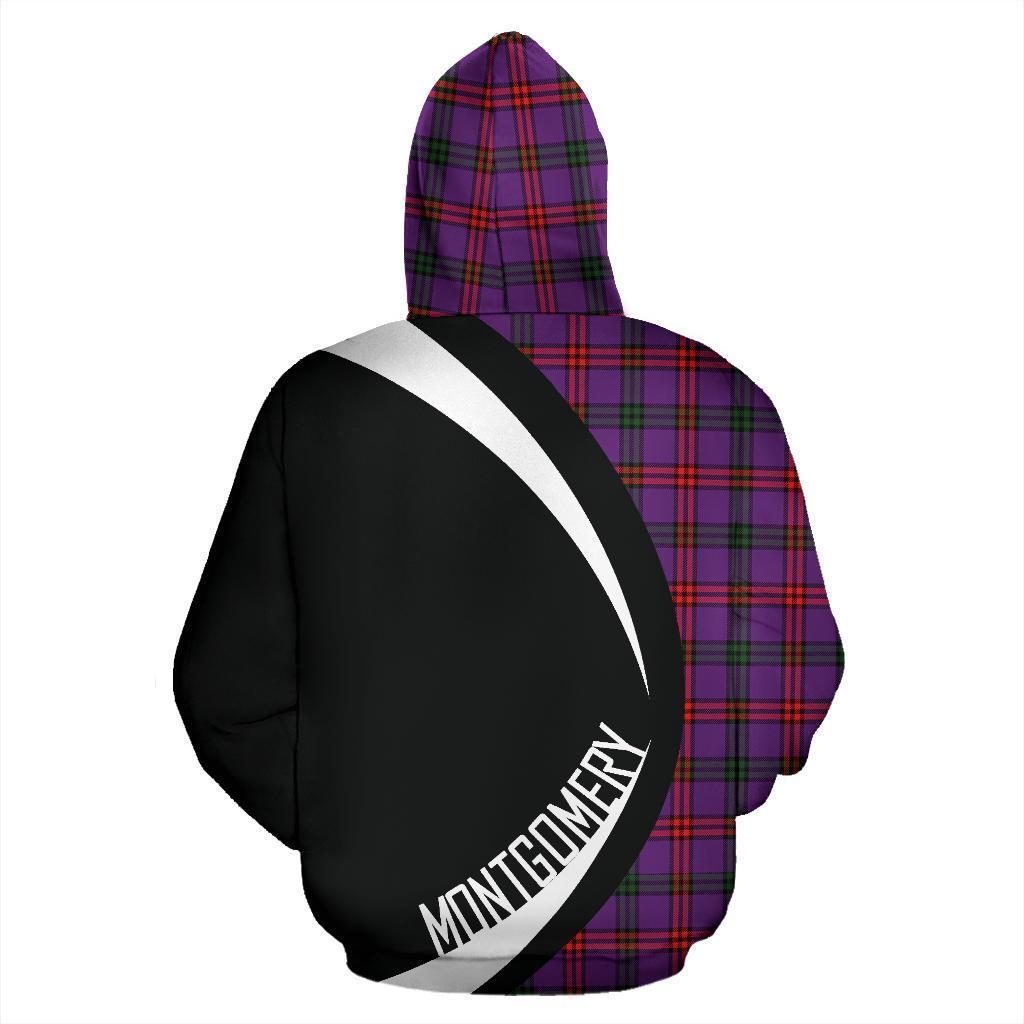 Montgomery Modern Tartan Crest Zipper Hoodie - Circle Style