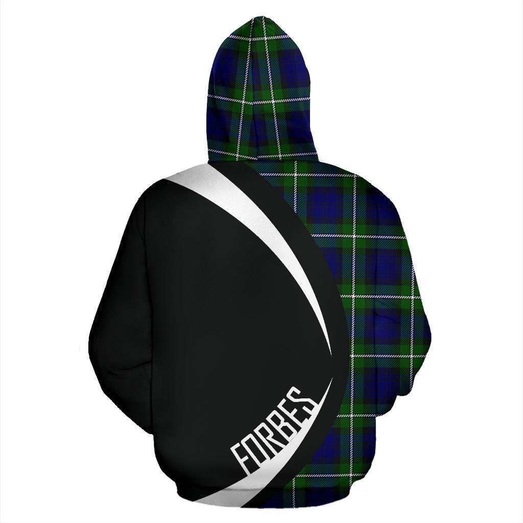 Forbes Modern Tartan Crest Zipper Hoodie - Circle Style