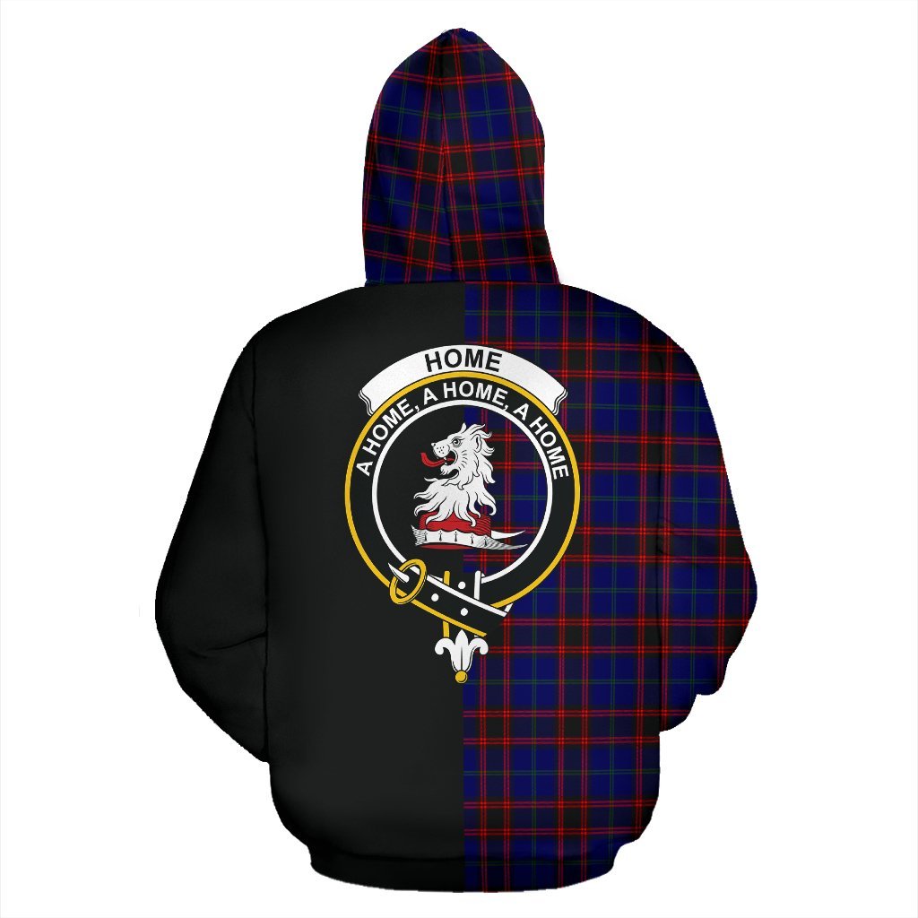 Home Modern Tartan Crest Zipper Hoodie - Half Of Me Style