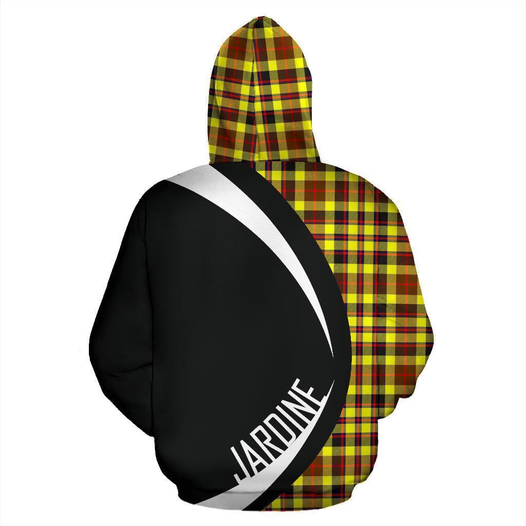 Jardine Tartan Crest Hoodie - Circle Style