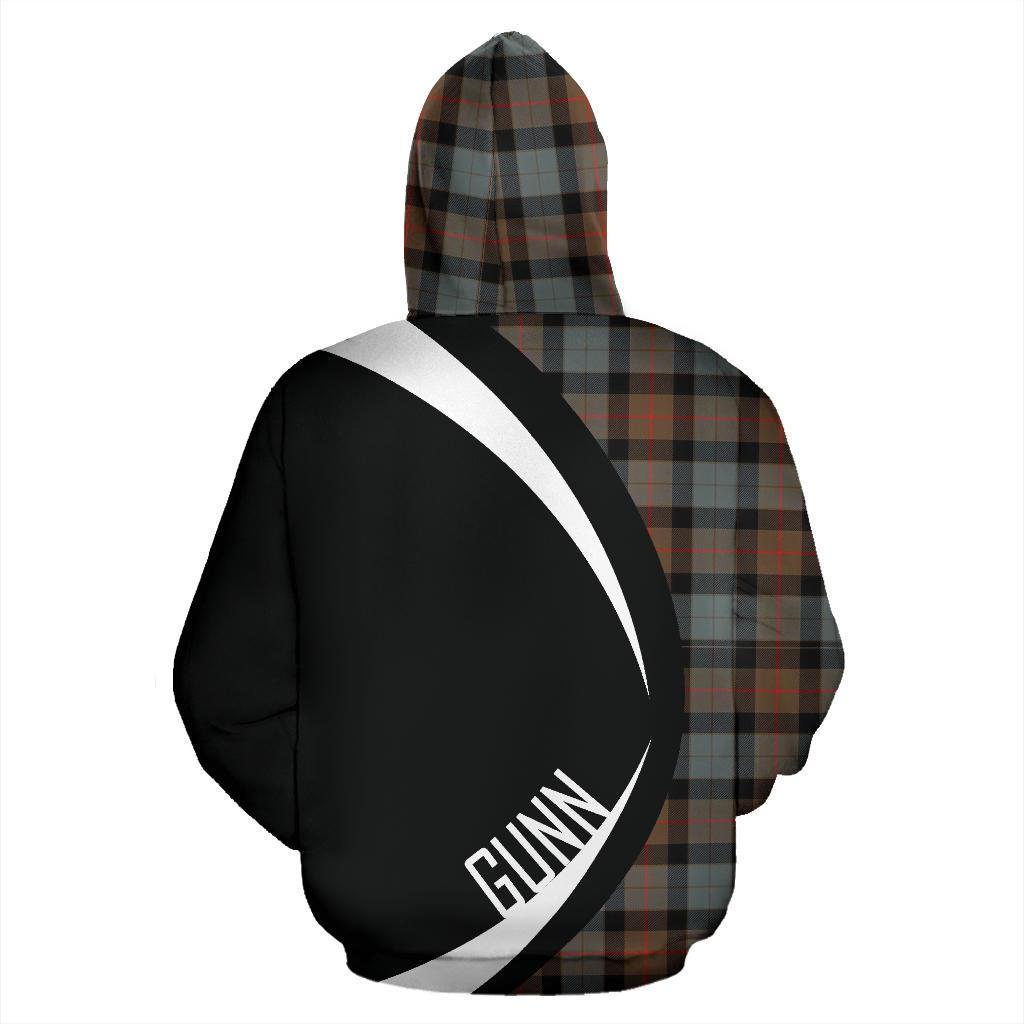 Gunn Weathered Tartan Crest Hoodie - Circle Style