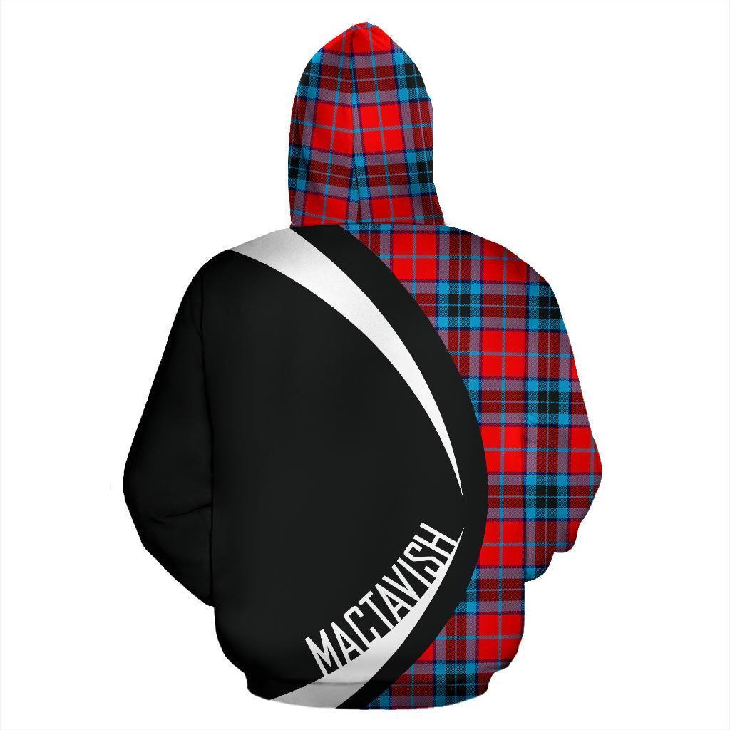 MacTavish Modern Tartan Crest Hoodie - Circle Style