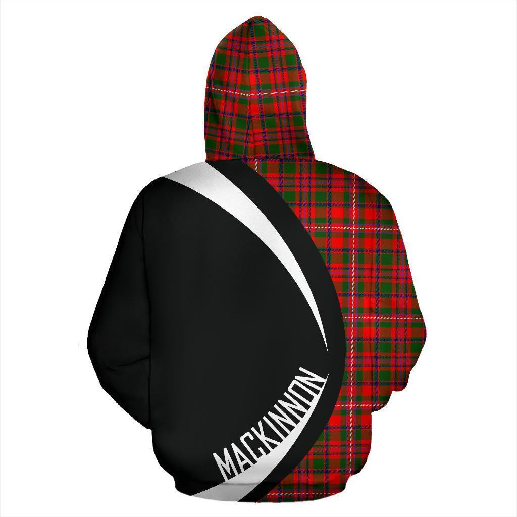 MacKinnon Modern Tartan Crest Zipper Hoodie - Circle Style