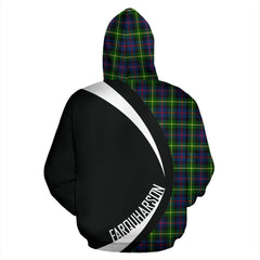 Farquharson Modern Tartan Crest Zipper Hoodie - Circle Style