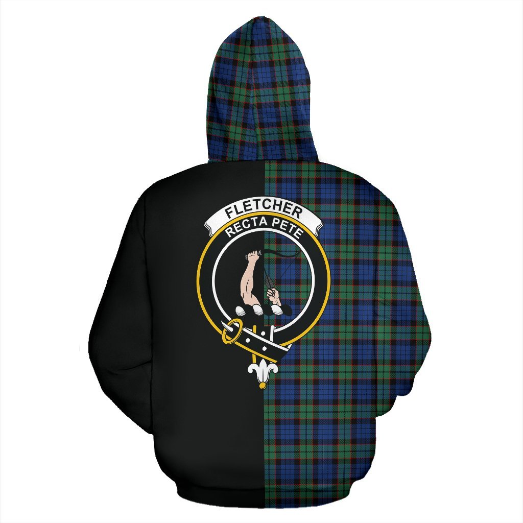 Fletcher Ancient Tartan Crest Zipper Hoodie - Half Of Me Style