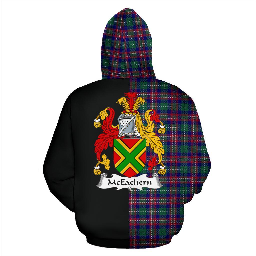 McEachern Tartan Crest Zipper Hoodie - Half Of Me Style