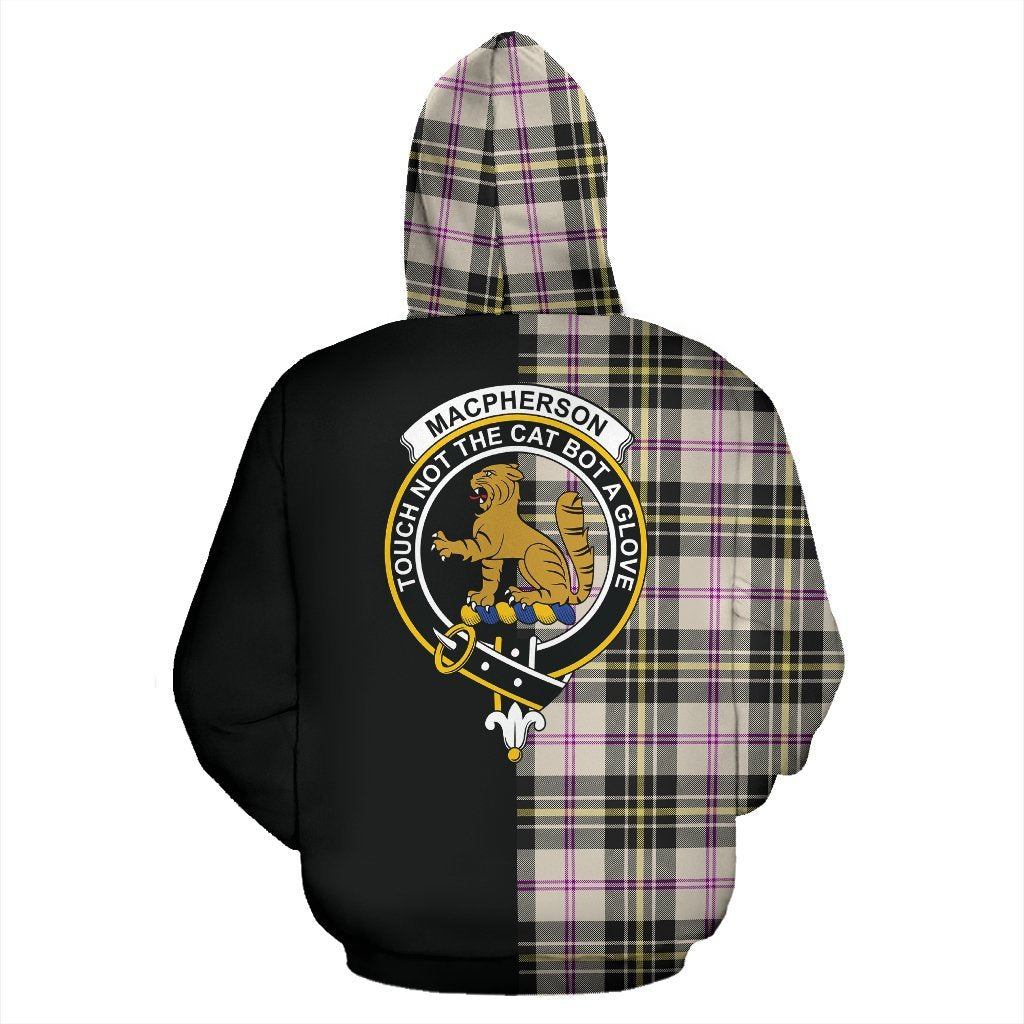 MacPherson Dress Ancient Tartan Crest Zipper Hoodie - Half Of Me Style