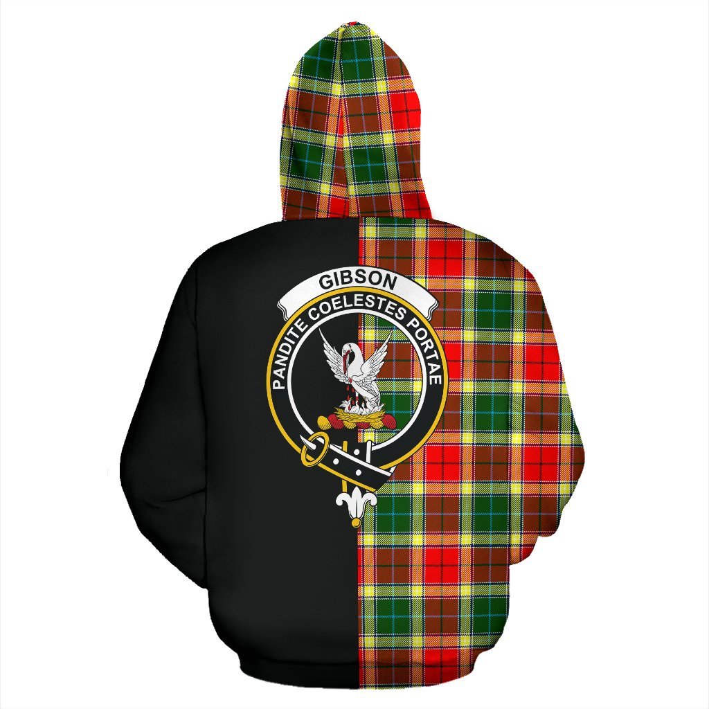 Gibbs Tartan Crest Zipper Hoodie - Half Of Me Style