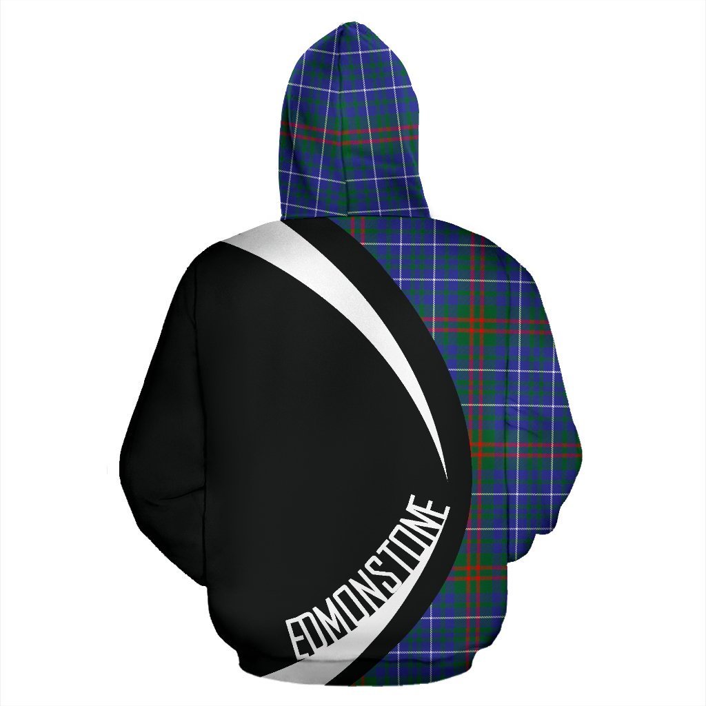 Edmonstone Tartan Crest Zipper Hoodie - Circle Style