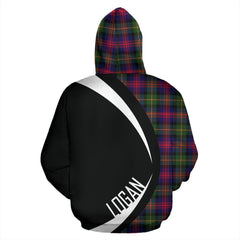 Logan Modern Tartan Crest Zipper Hoodie - Circle Style