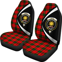 Kerr Modern Tartan Crest Circle Style Car Seat Cover