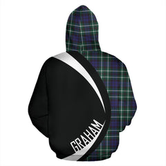 Graham of Montrose Modern Tartan Crest Hoodie - Circle Style