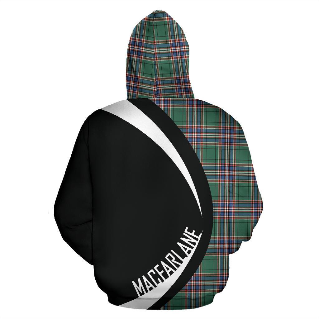 MacFarlane Hunting Ancient Tartan Crest Hoodie - Circle Style