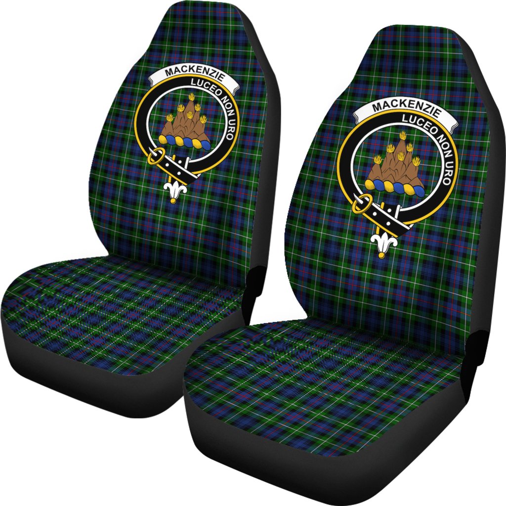 Mackenzie Family Modern Tartan Crest Car Seat Cover