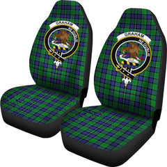 Graham of Menteith Modern Tartan Crest Car Seat Cover