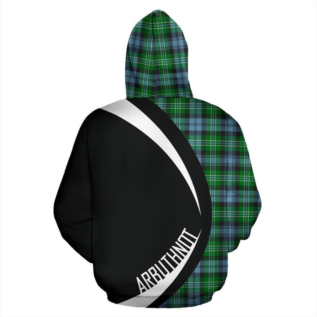 Arbuthnot Ancient Tartan Crest Zipper Hoodie - Circle Style