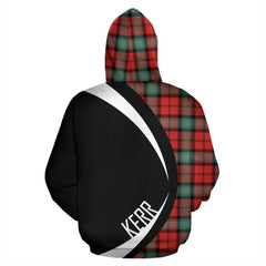 Kerr Ancient Tartan Crest Zipper Hoodie - Circle Style