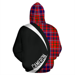 Cameron of Lochiel Modern Tartan Crest Hoodie - Circle Style