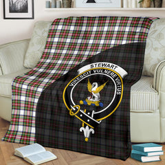 Stewart Dress Modern Tartan Crest Blanket - 3 Sizes