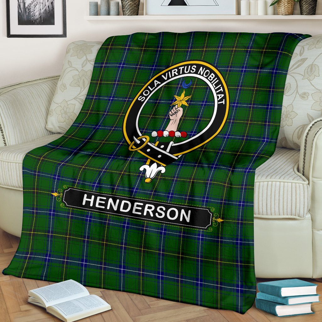 Henderson (MacKendrick) Family Tartan Crest Blankets