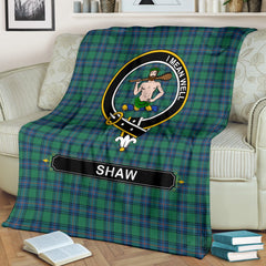 Shaw (of Sauchie) Tartan Crest Blankets