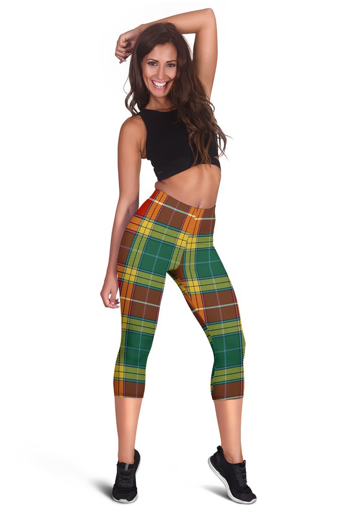 Buchanan Family Old Set Weathered Tartan Capris Leggings