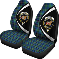 Baillie Ancient Tartan Crest Circle Style Car Seat Cover